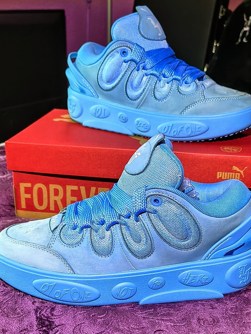 PUMA x LaMelo Ball LaFrancé "1 of 1" - Team Light Blue (Size 9) - VNDS / No Box